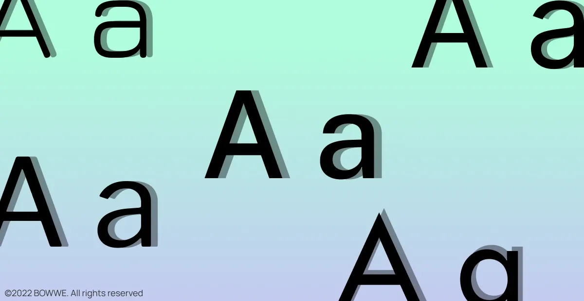 Grafica: caratteri sans-serif